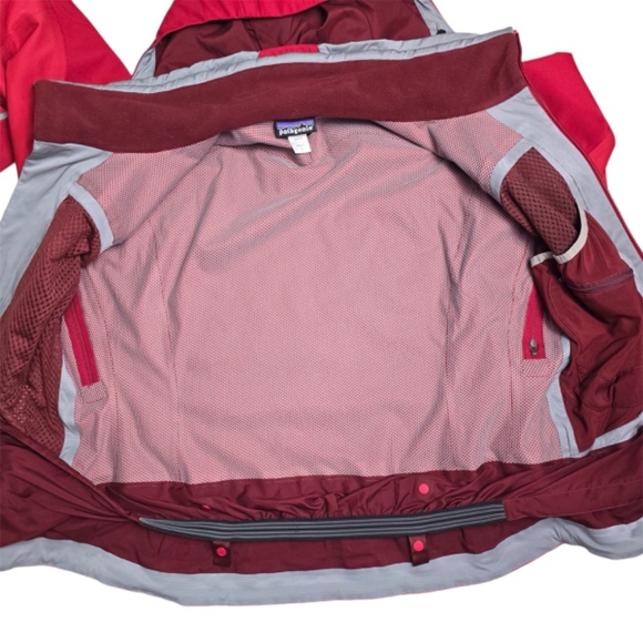 Patagonia Light Smoke Flash Jacket Soft Shell Womens Large Vermillion Red - Picture 7 of 10